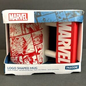 Marvel Red White Coffee Cup Mug Hulk Spider Man Captain America Iron Man NEW